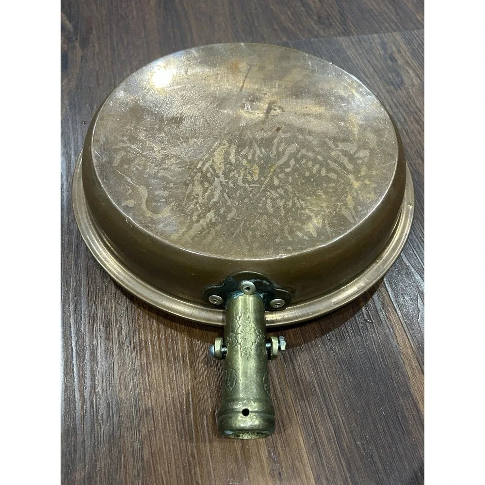 Vintage Antique Copper Bed Warmer Ornate Pan Goldfield Hotel